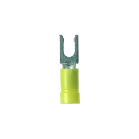 Panduit VINYL LCKG FORK TERM FUN ENTRY, 12-10AWG #6 STUD YELLOW, PAN-PV10-6LF-EA